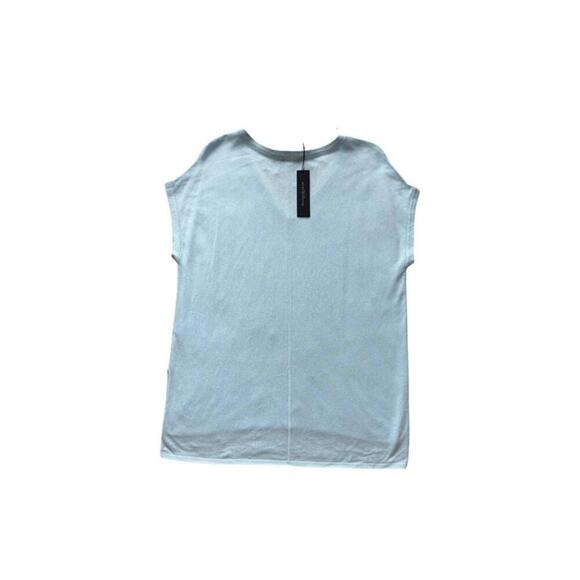Sleeveless Blouse By Donna Karan Blue Size M MSRP $85 NWT - Picture 4 of 4